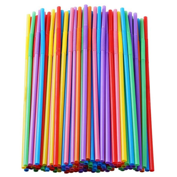 10" Bendable Straws-Asst Colors main image